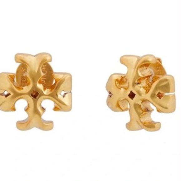 18k Tory Burch ROXANNE Extra-large Statement stud Earrings - Picture 1 of 2